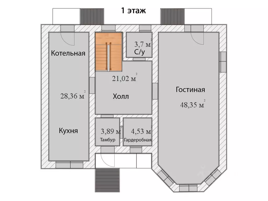 Дом в Челябинская область, Магнитогорск ул. Екатерининская, 44 (300 м) - Фото 0