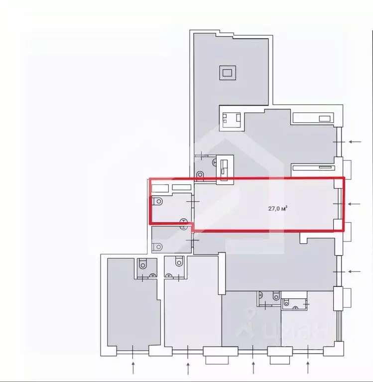 Помещение свободного назначения в Москва Дмитровское ш., вл89 (27 м) - Фото 2