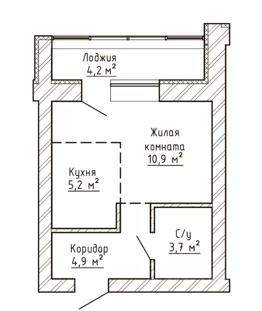 1-к кв. Самарская область, Тольятти Елки Парк жилой комплекс (26.8 м) - Фото 0