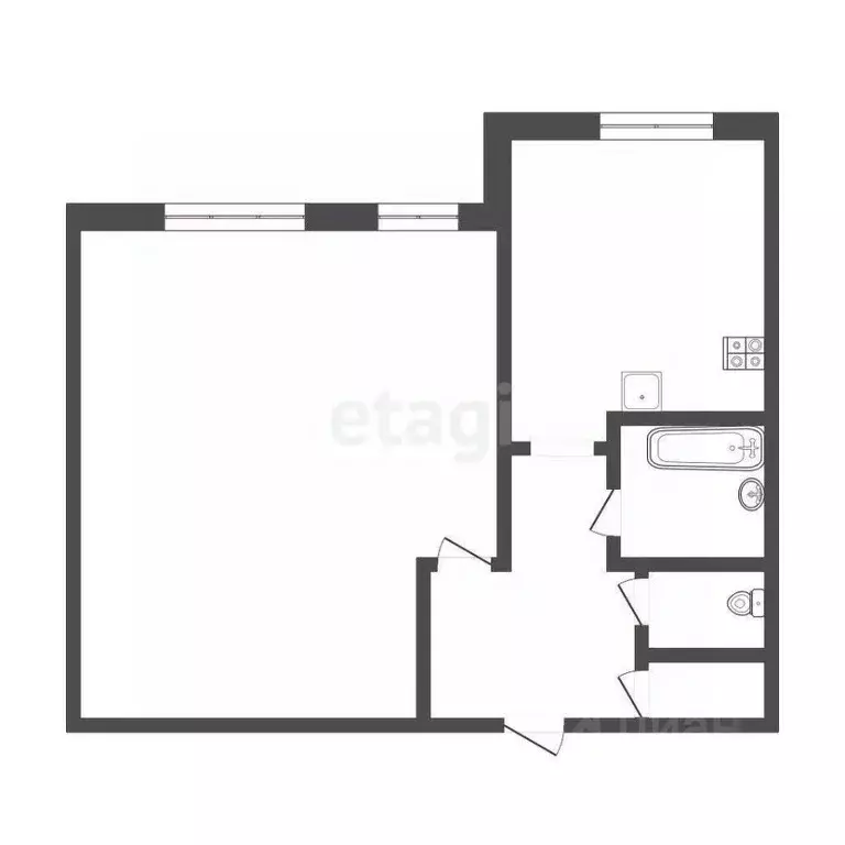 1-к кв. Санкт-Петербург ул. Латышских Стрелков, 11К2 (33.0 м) - Фото 2