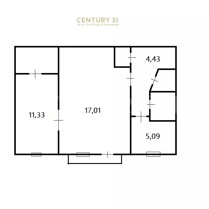 2-к кв. Ленинградская область, Сланцы ул. Баранова, 10 (42.9 м) - Фото 2