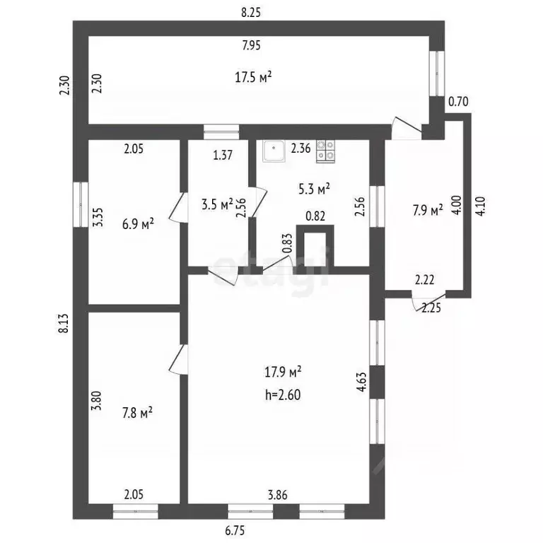 Дом в Тюменская область, Ишим ул. Чапаева, 35 (67 м) - Фото 1