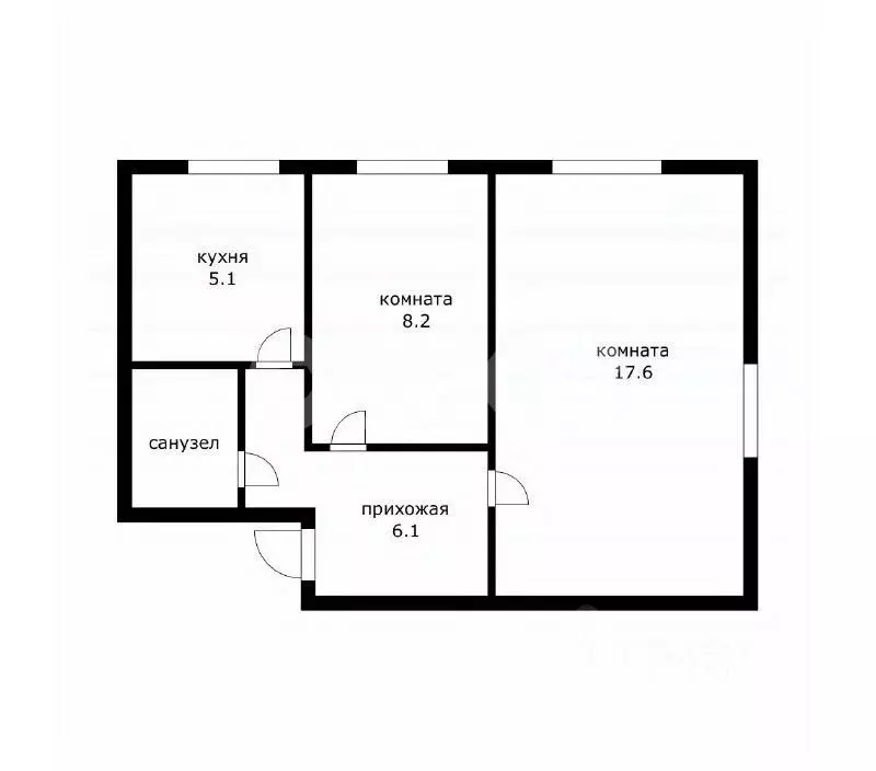 2-к кв. Московская область, Реутов ул. Гагарина, 22 (41.0 м) - Фото 2