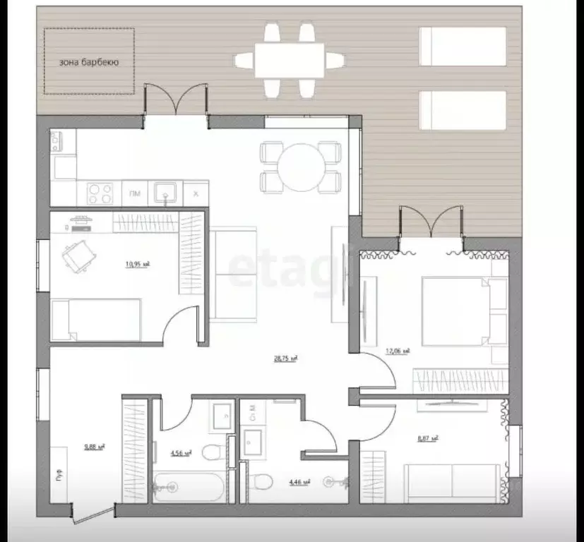 Дом в Калининградская область, Багратионовский муниципальный округ, ... - Фото 0