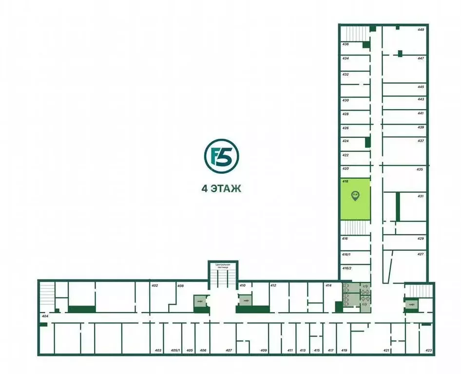 Офис (51.6 м) - Фото 2