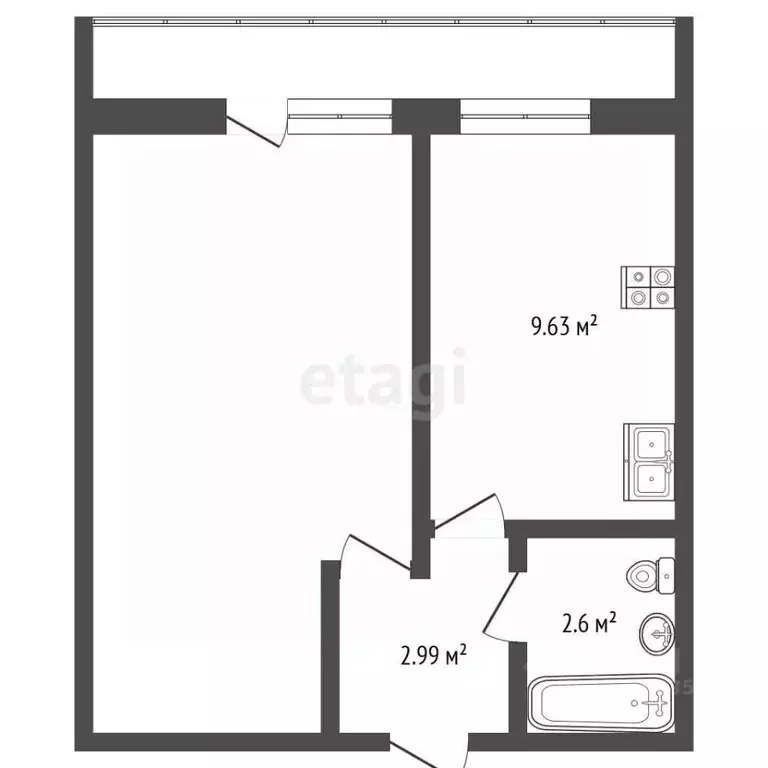 1-к кв. Москва ул. Мневники, 13К1 (34.7 м) - Фото 2