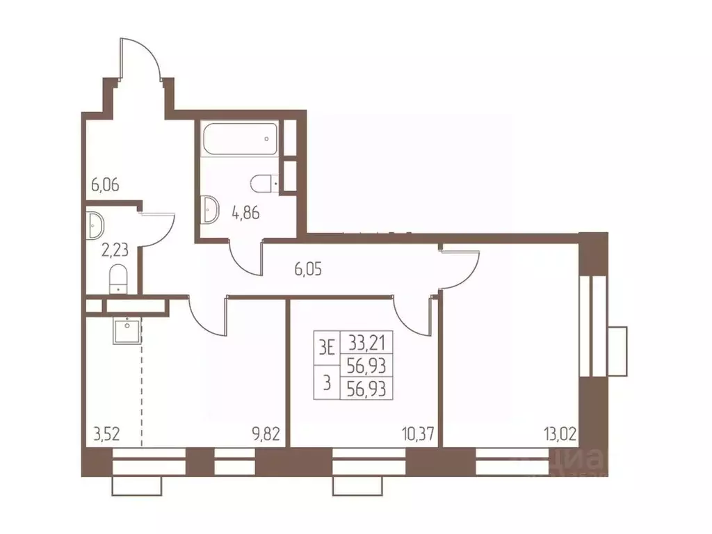 3-к кв. Московская область, Ивантеевка Пушкинский городской округ, ... - Фото 1
