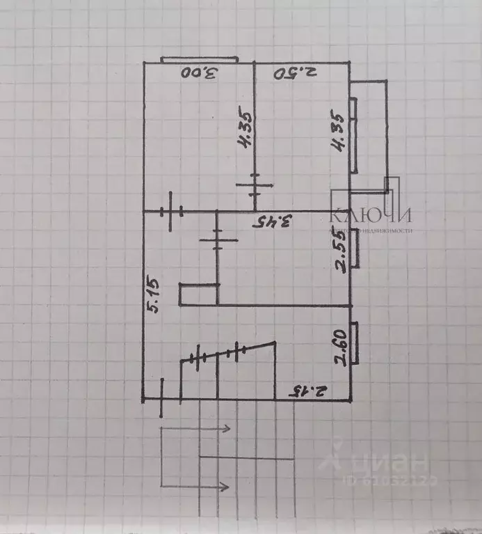 3-к кв. Челябинская область, Магнитогорск ул. Ворошилова, 7/2 (51.6 м) - Фото 2