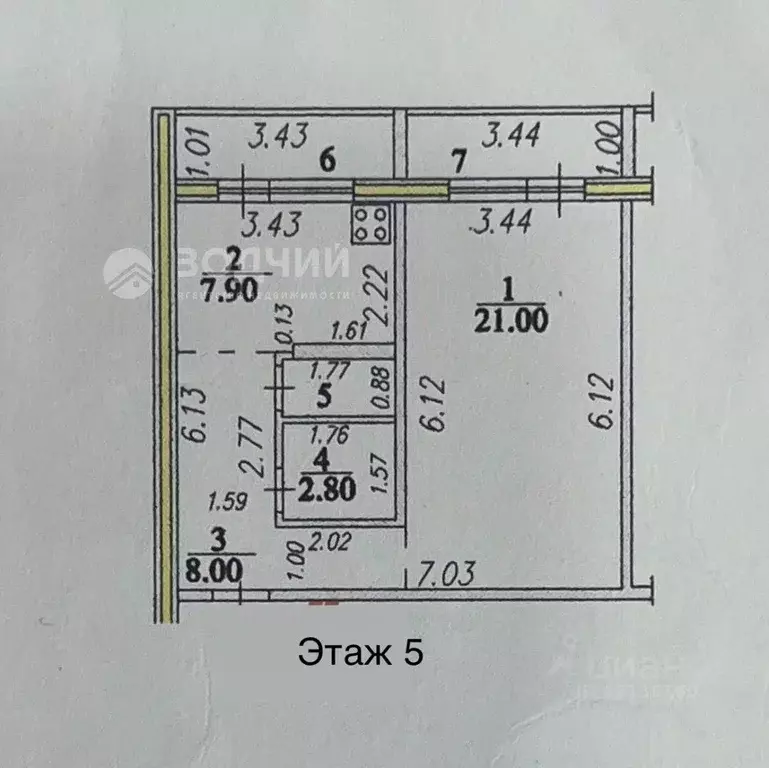 3-к кв. Чувашия, Чебоксары ул. Юрия Гагарина, 53к1 (86.6 м) - Фото 1