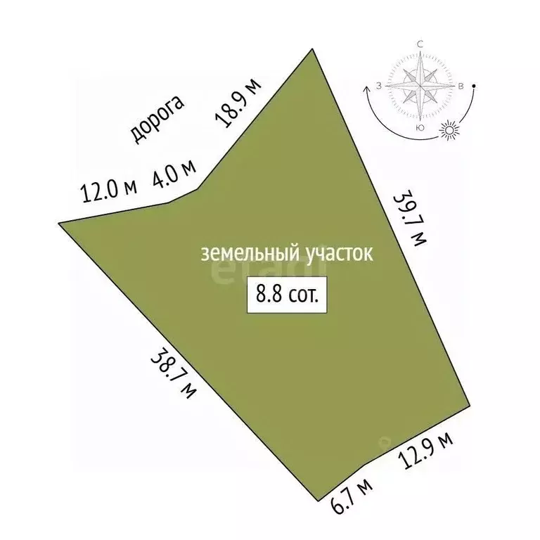 Участок в Севастополь с. Тыловое, ул. Лесная (8.85 сот.) - Фото 2