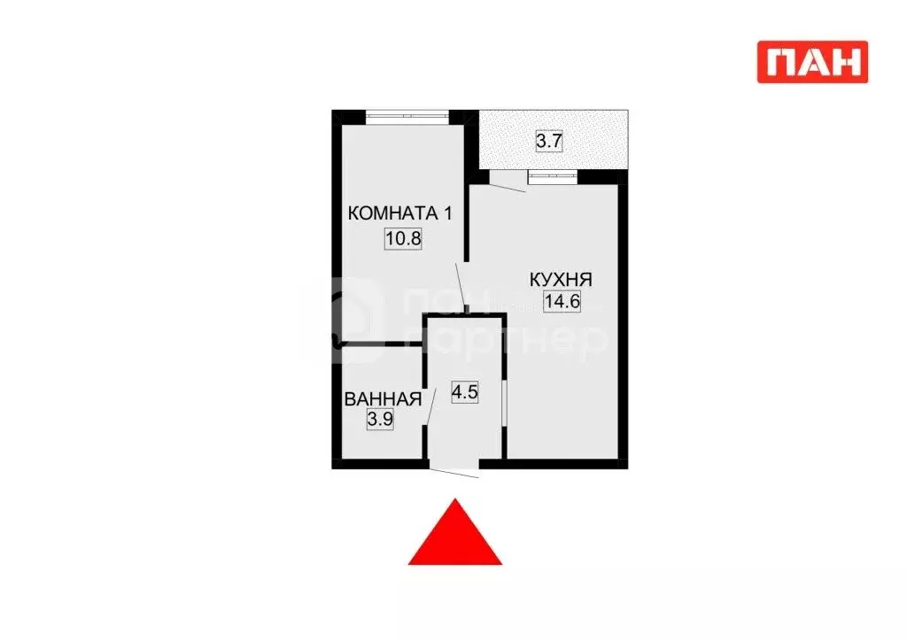 1-комнатная квартира: Мурино, улица Шоссе в Лаврики, 64к1 (33.8 м) - Фото 0