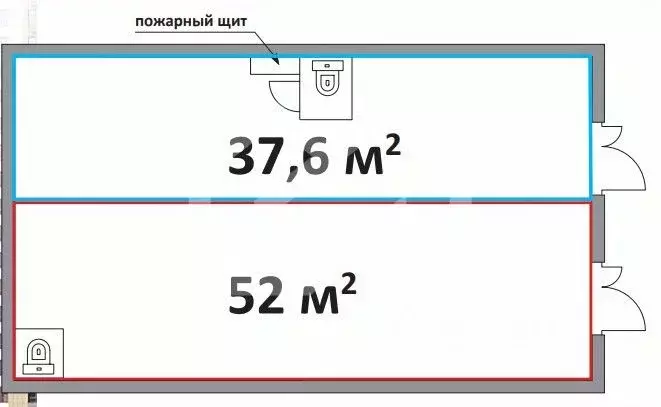 Торговая площадь в Москва Каширский проезд, 25к2 (52 м) - Фото 1