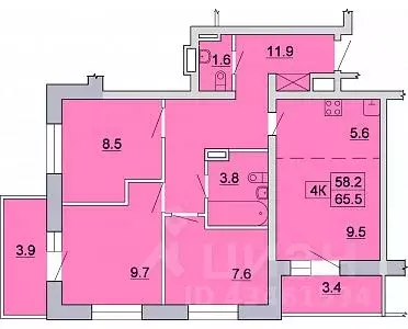 4-к кв. Иркутская область, Иркутск Ново-Ленино мкр, 1-й Ленинский ... - Фото 0