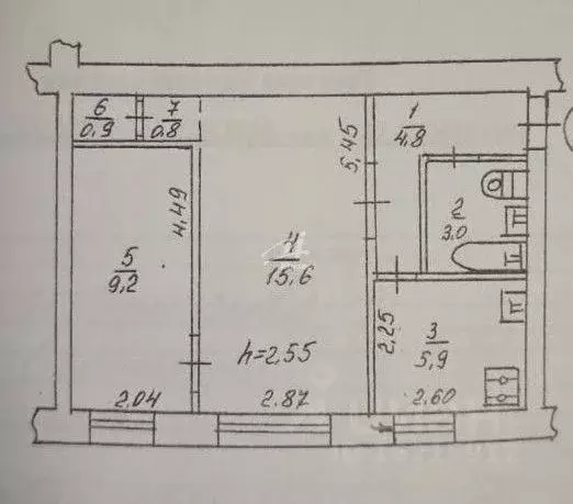 2-к кв. Севастополь ул. Кожанова, 3 (40.2 м) - Фото 2