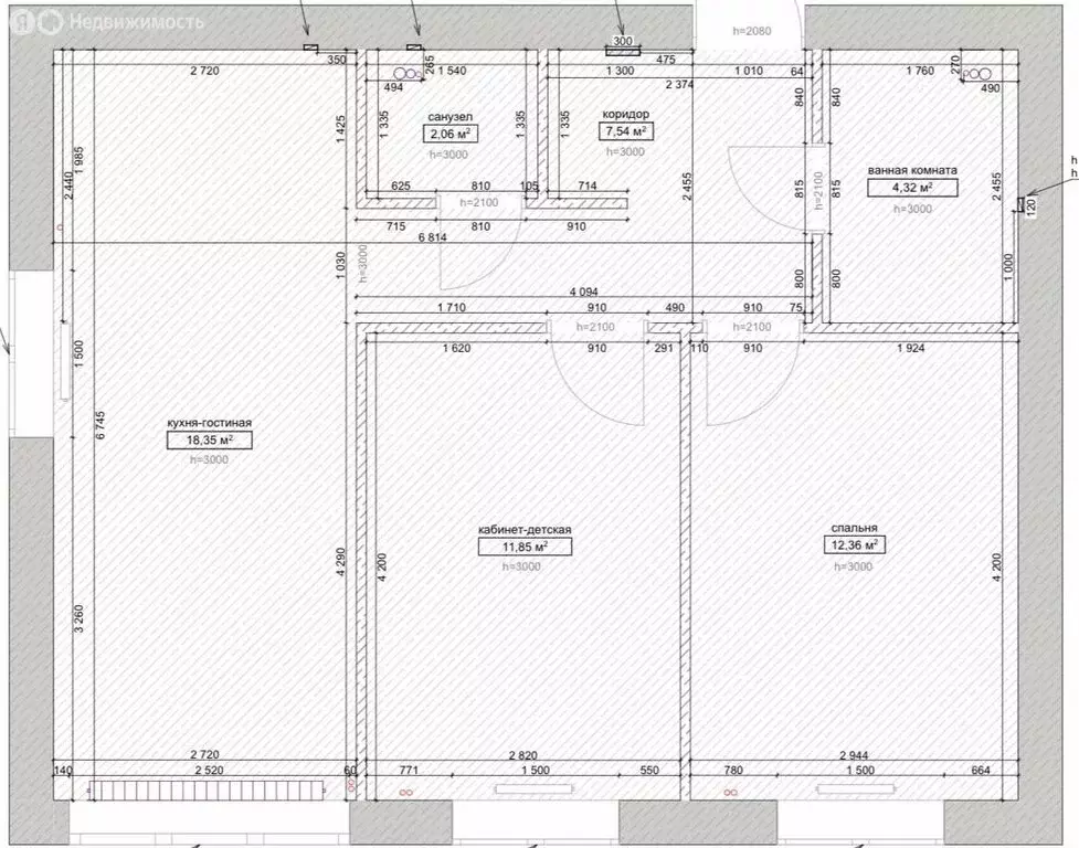 2-комнатная квартира: Тольятти, улица 40 лет Победы, 31Б (56.5 м) - Фото 1