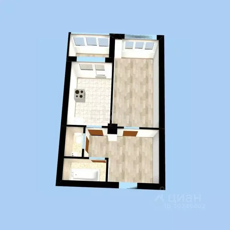 1-к кв. Башкортостан, Уфа ул. Ахметова, 320/1 (42.3 м) - Фото 1