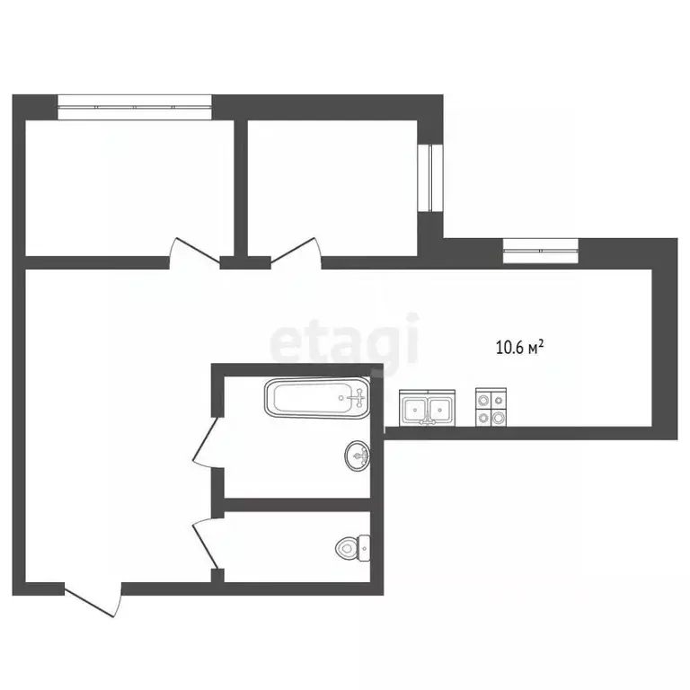 2-к кв. Самарская область, Самара ул. Врубеля, 13 (50.0 м) - Фото 2