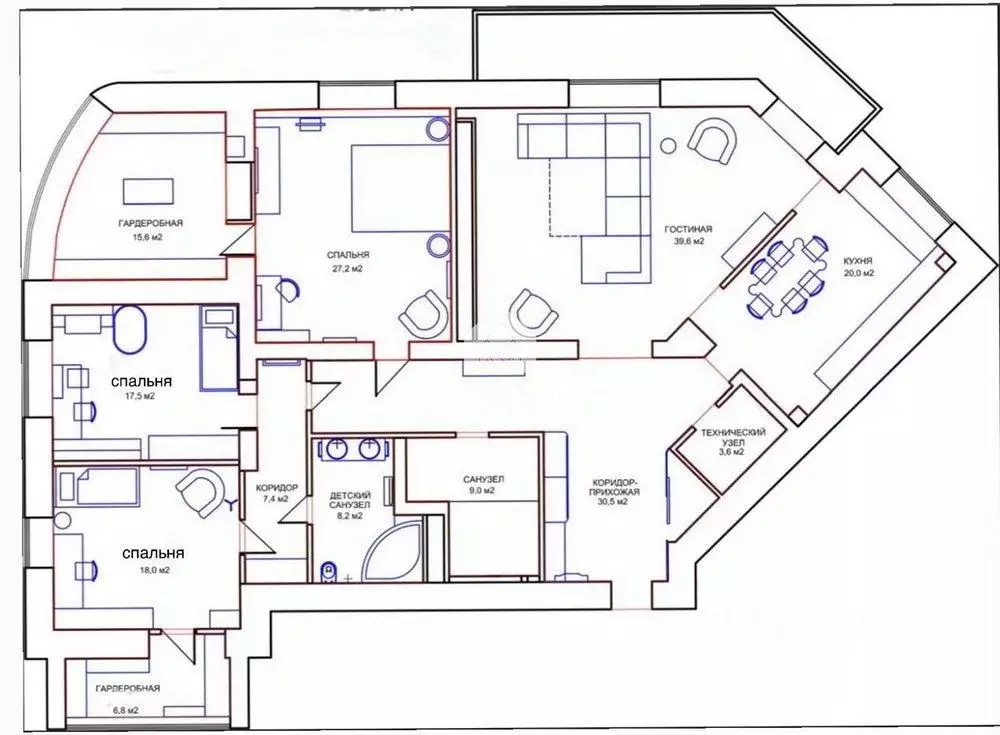 4-к кв. Татарстан, Казань ул. Зои Космодемьянской, 17 (220.0 м) - Фото 1