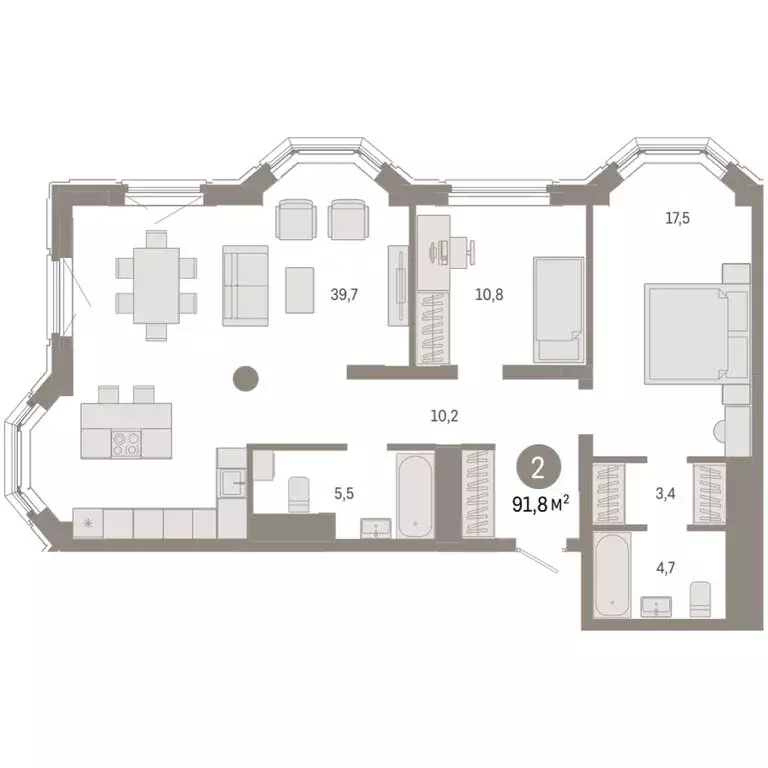 2-комнатная квартира: Екатеринбург, жилой район Вокзальный, улица ... - Фото 1