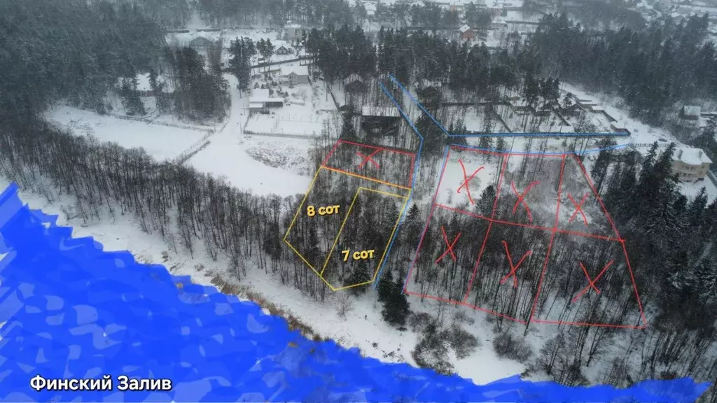 Участок в Ленинградская область, Ломоносовский район, Лебяженское ... - Фото 2