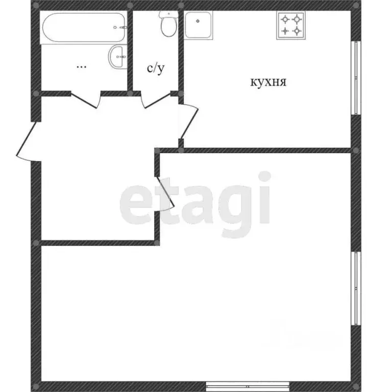 1-к кв. Тюменская область, Тобольск 7А мкр, 26 (30.0 м) - Фото 1