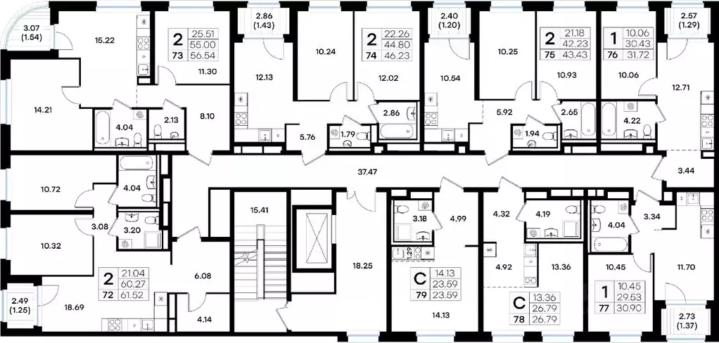2-к кв. Татарстан, Казань Завокзальная ул. (56.54 м) - Фото 2