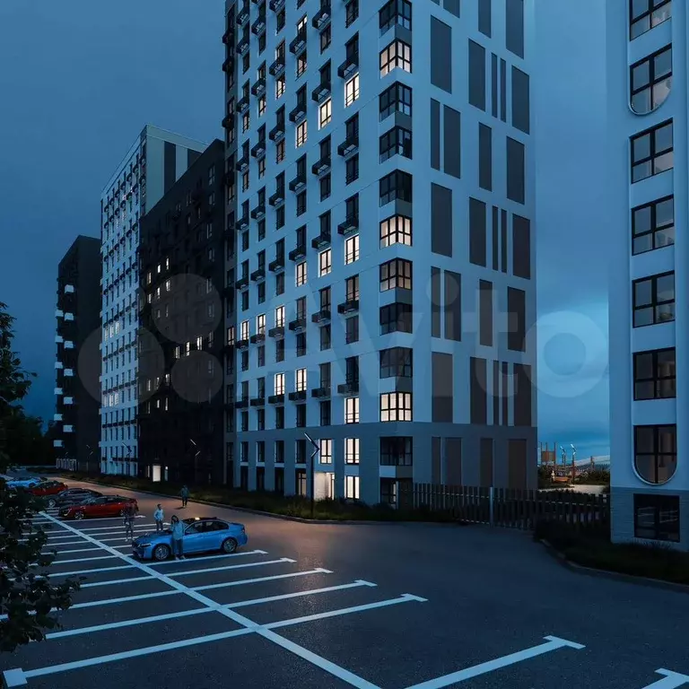2-к. квартира, 60 м, 3/17 эт. - Фото 1
