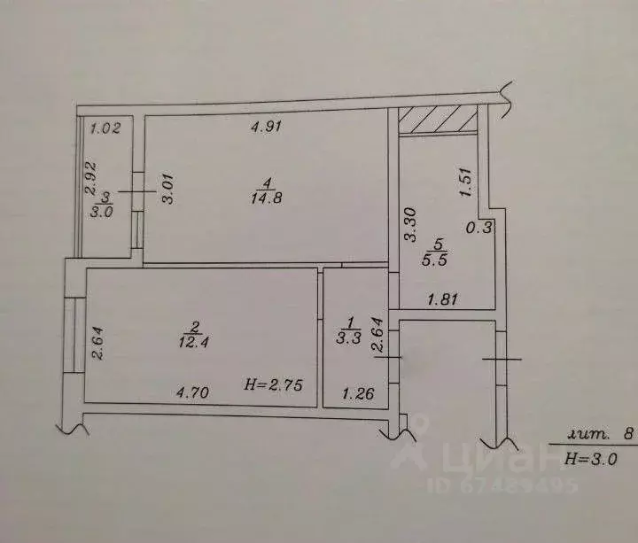 1-к кв. Краснодарский край, Анапа Анапское ш., 24к2 (39.0 м) - Фото 1
