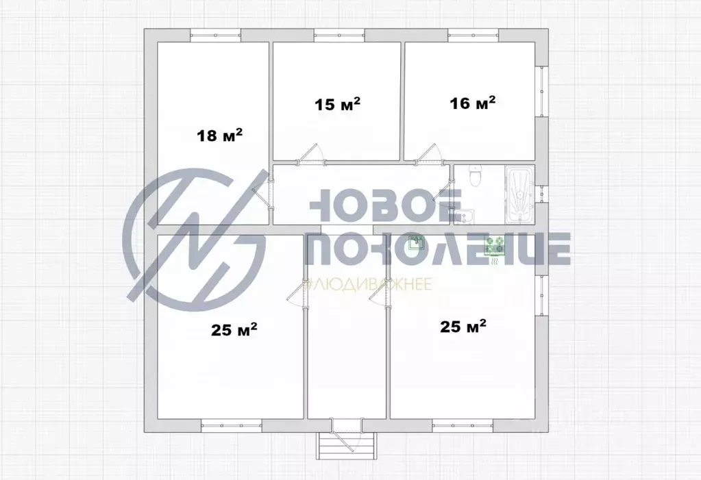 Коттедж в Омская область, Омский район, с. Троицкое ул. 8-я Транзитная ... - Фото 2