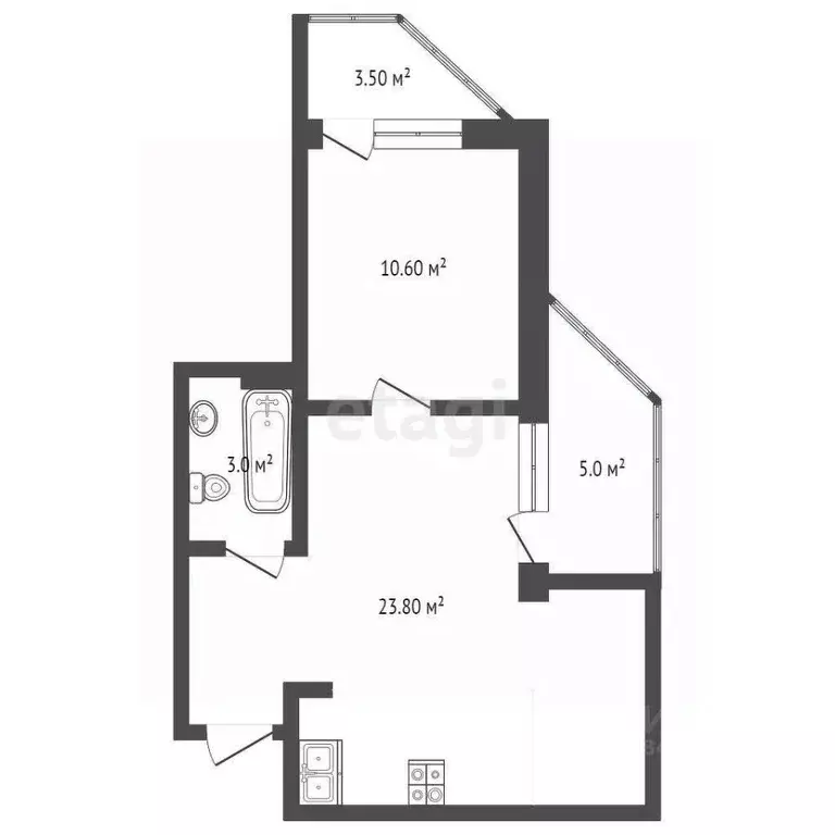 1-к кв. Краснодарский край, Геленджик Крымская ул., 22к14 (44.15 м) - Фото 1