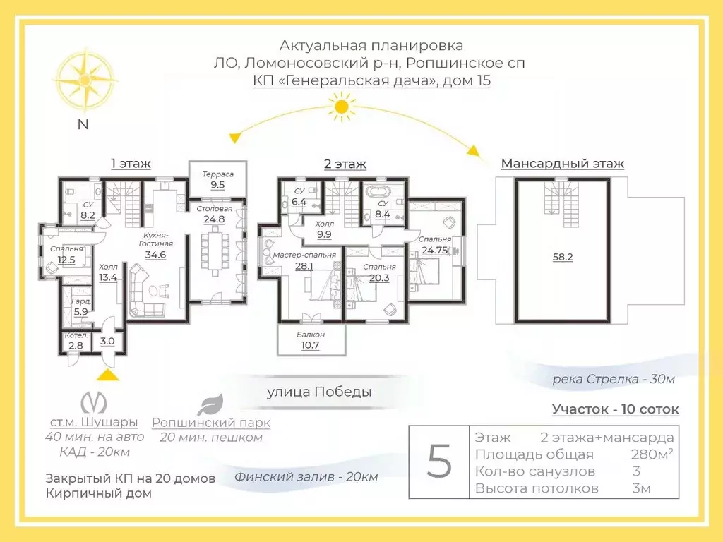 Дом в Ленинградская область, Ломоносовский район, Ропшинское с/пос, ... - Фото 2