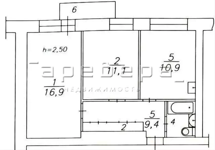 2-комнатная квартира: Красноярск, улица 52-й Квартал, 11 (52 м) - Фото 1