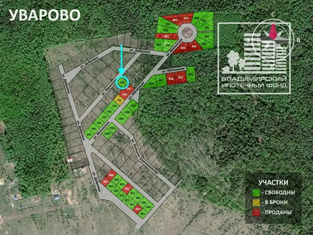 Участок в Владимирская область, Владимир д. Уварово, ул. Юринская, 16 ... - Фото 2