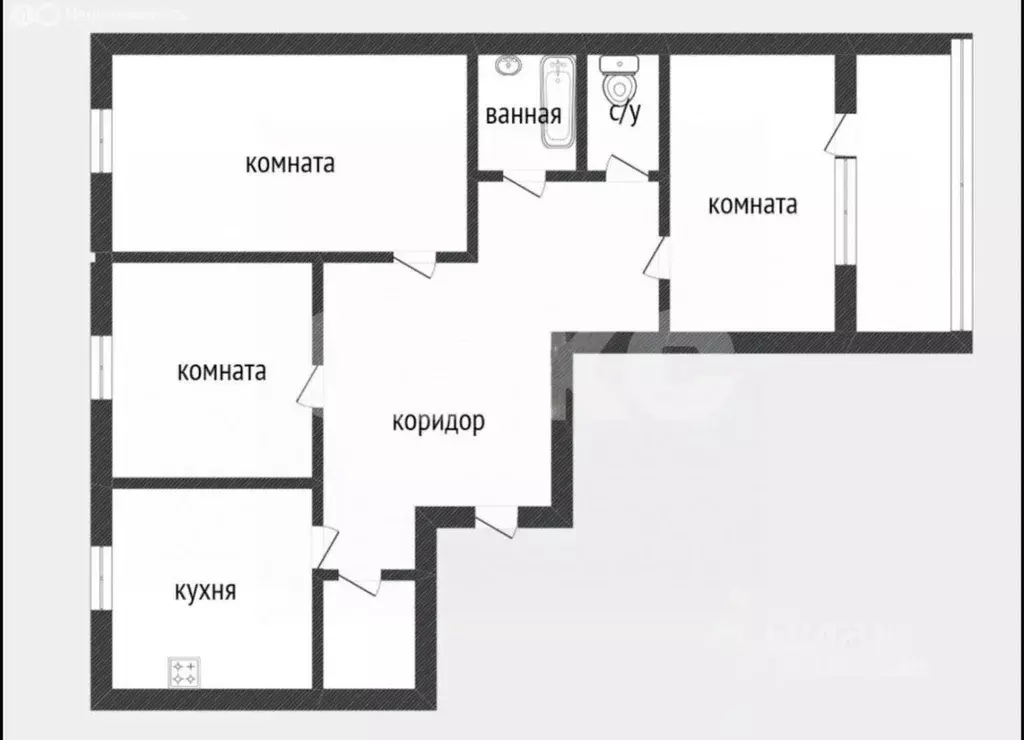 3-к кв. Московская область, Раменское ул. Чугунова, 32 (64.4 м) - Фото 2