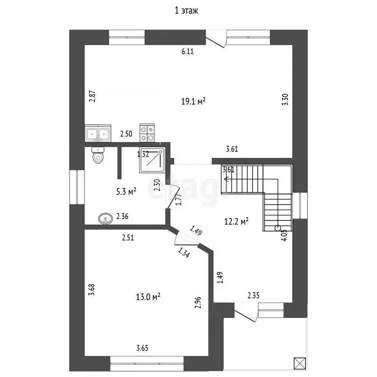 Дом в Ялуторовск, улица Н. Кузнецова (115 м) - Фото 1