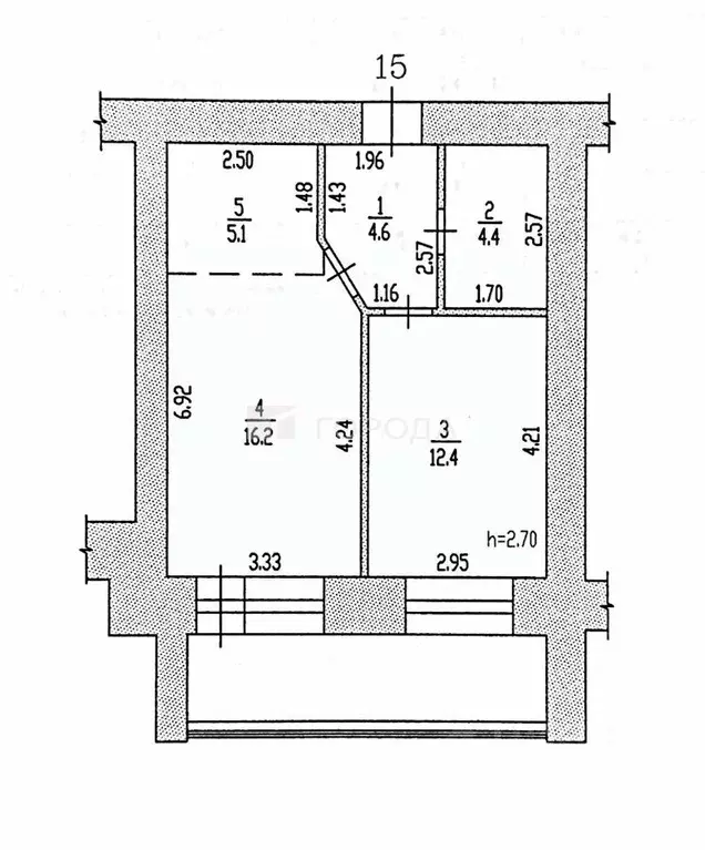 1-к кв. Алтайский край, Барнаул ул. Попова, 150 (42.7 м) - Фото 1