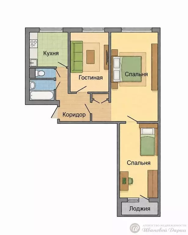 3-комнатная квартира: Самара, улица Стара-Загора, 41 (59.5 м) - Фото 1
