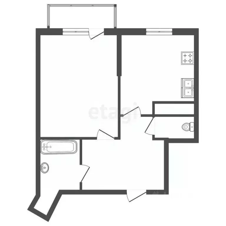 1-к кв. Санкт-Петербург пос. Парголово, ул. Николая Рубцова, 13 (31.5 ... - Фото 1