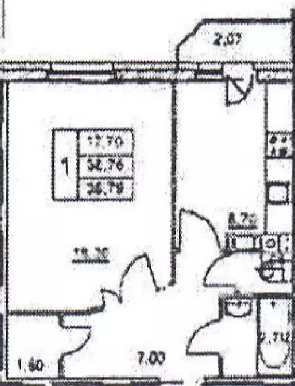 Продаётся 1-к квартира, 38.8 м - Фото 0
