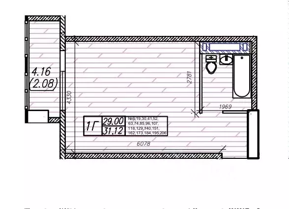 1-к кв. Приморский край, Владивосток Енисейская ул. (31.12 м) - Фото 1
