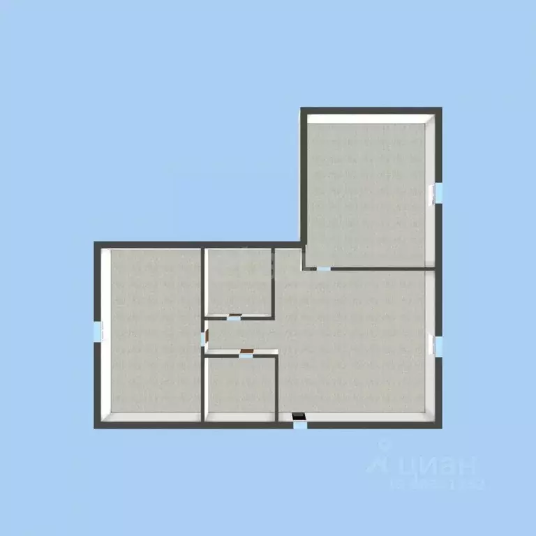 3-к кв. Ингушетия, Карабулак Рабочая ул. (55.8 м) - Фото 1