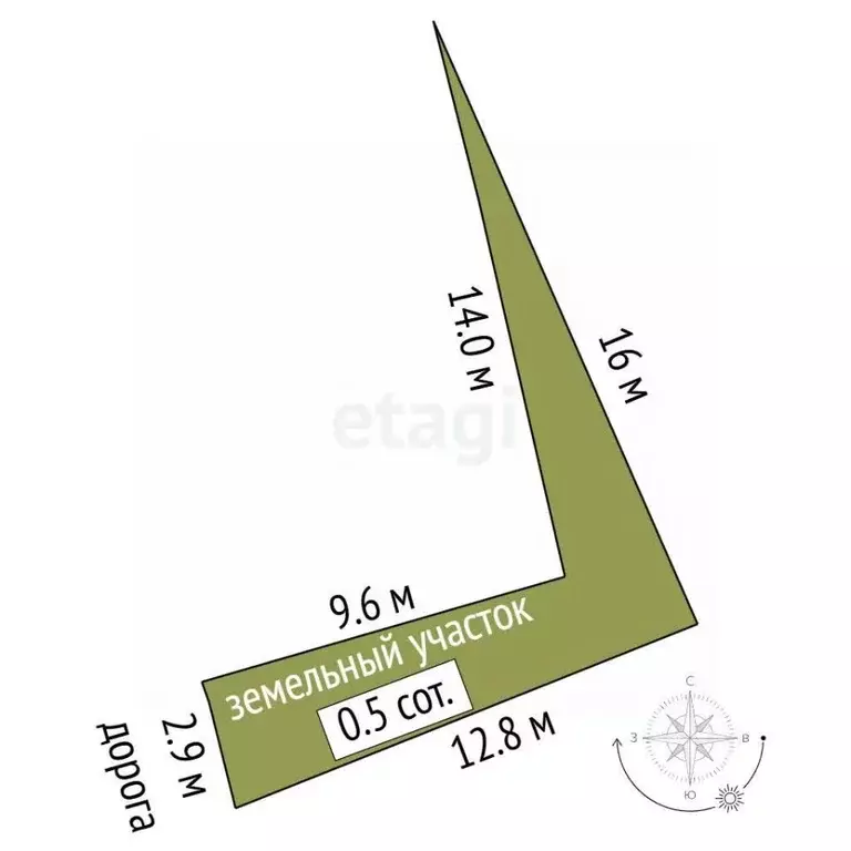 Участок в Крым, Ялта ул. Комсомольская, 6 (0.5 сот.) - Фото 2