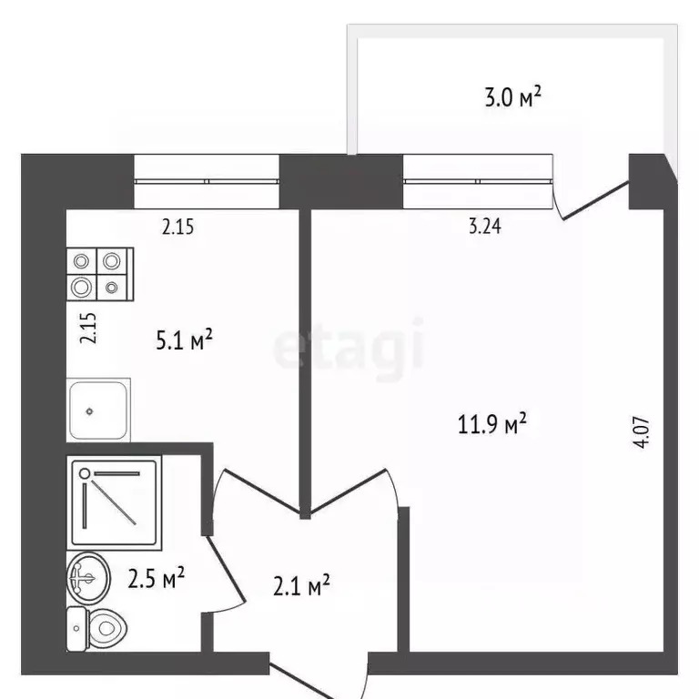 1-к кв. Крым, Сакский район, Молочненское с/пос, с. Витино ул. ... - Фото 2