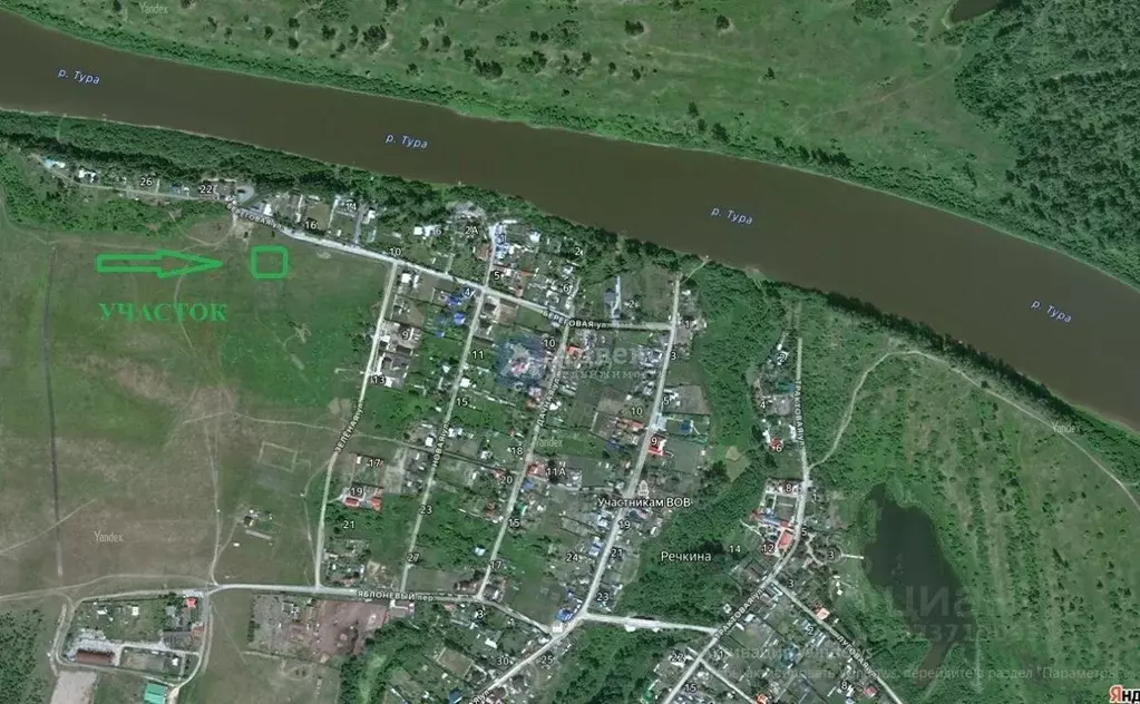 Участок в Тюменская область, Тюменский муниципальный округ, д. Речкина ... - Фото 2