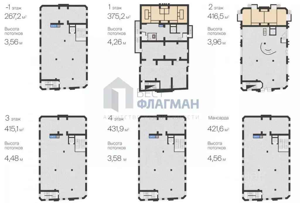 Помещение свободного назначения в Москва Новая пл., 10 (2328 м) - Фото 2
