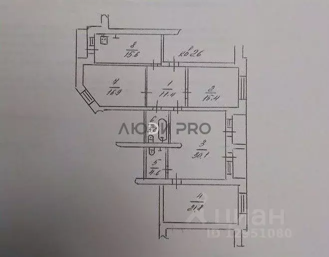 4-к кв. Саратовская область, Саратов ул. Имени М.Ю. Лермонтова, 24/26 ... - Фото 2