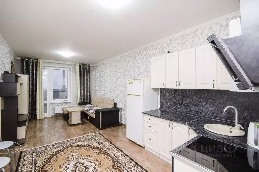 Студия Тюменская область, Тюмень ул. Вадима Бованенко, 1 (29.9 м) - Фото 1