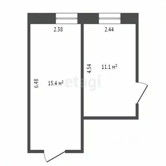 Комната Санкт-Петербург ул. Ломоносова, 16 (26.5 м) - Фото 2