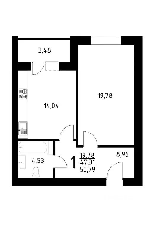 1-к кв. Саратовская область, Энгельс Одесская ул., 87 (50.79 м) - Фото 0