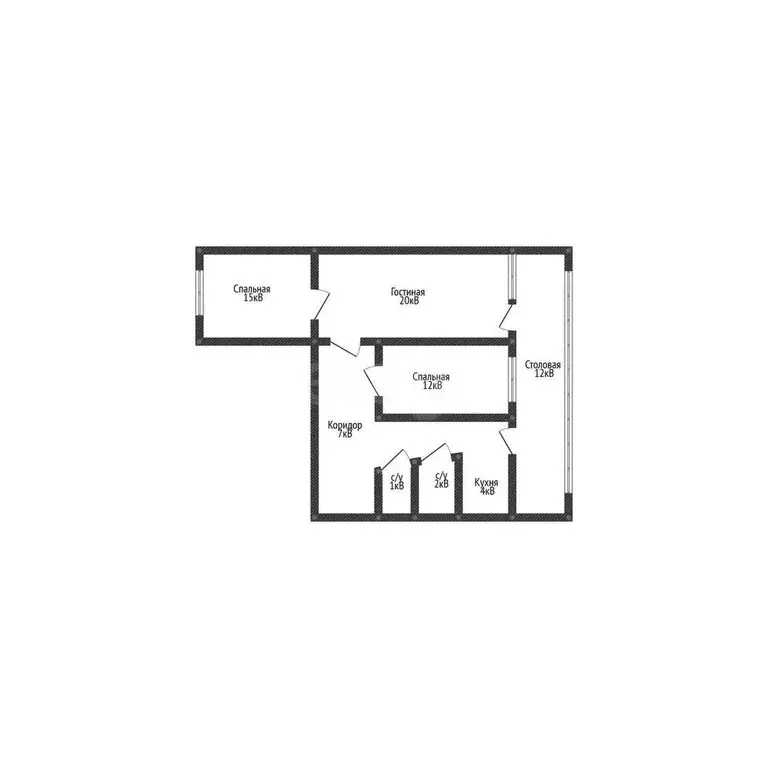 3-комнатная квартира: Махачкала, улица Мирзабекова, 171 (78 м) - Фото 1